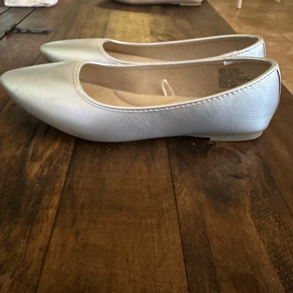 Elegant Silver Women's Flats